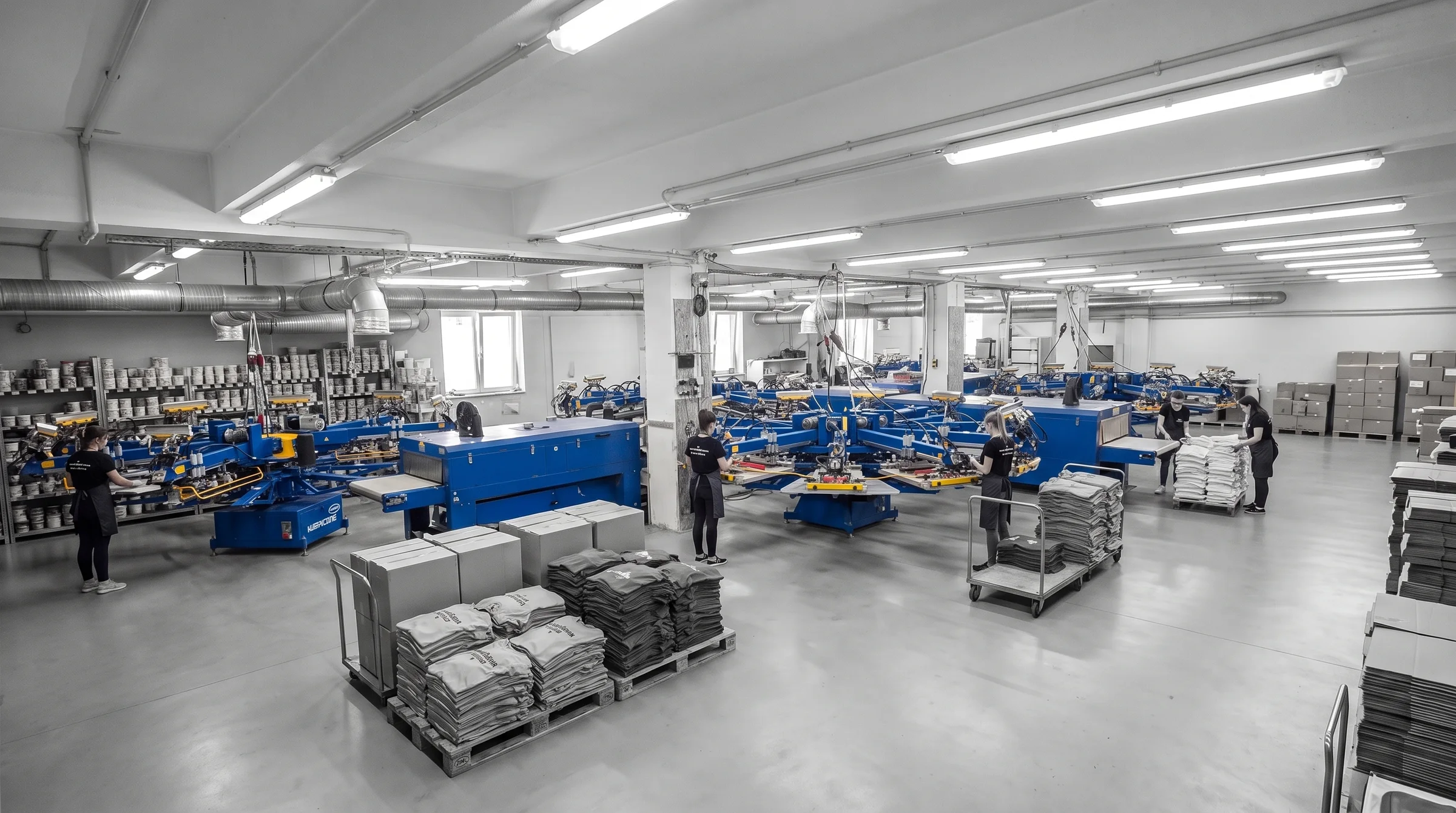 Produktion in unserer Druckerei