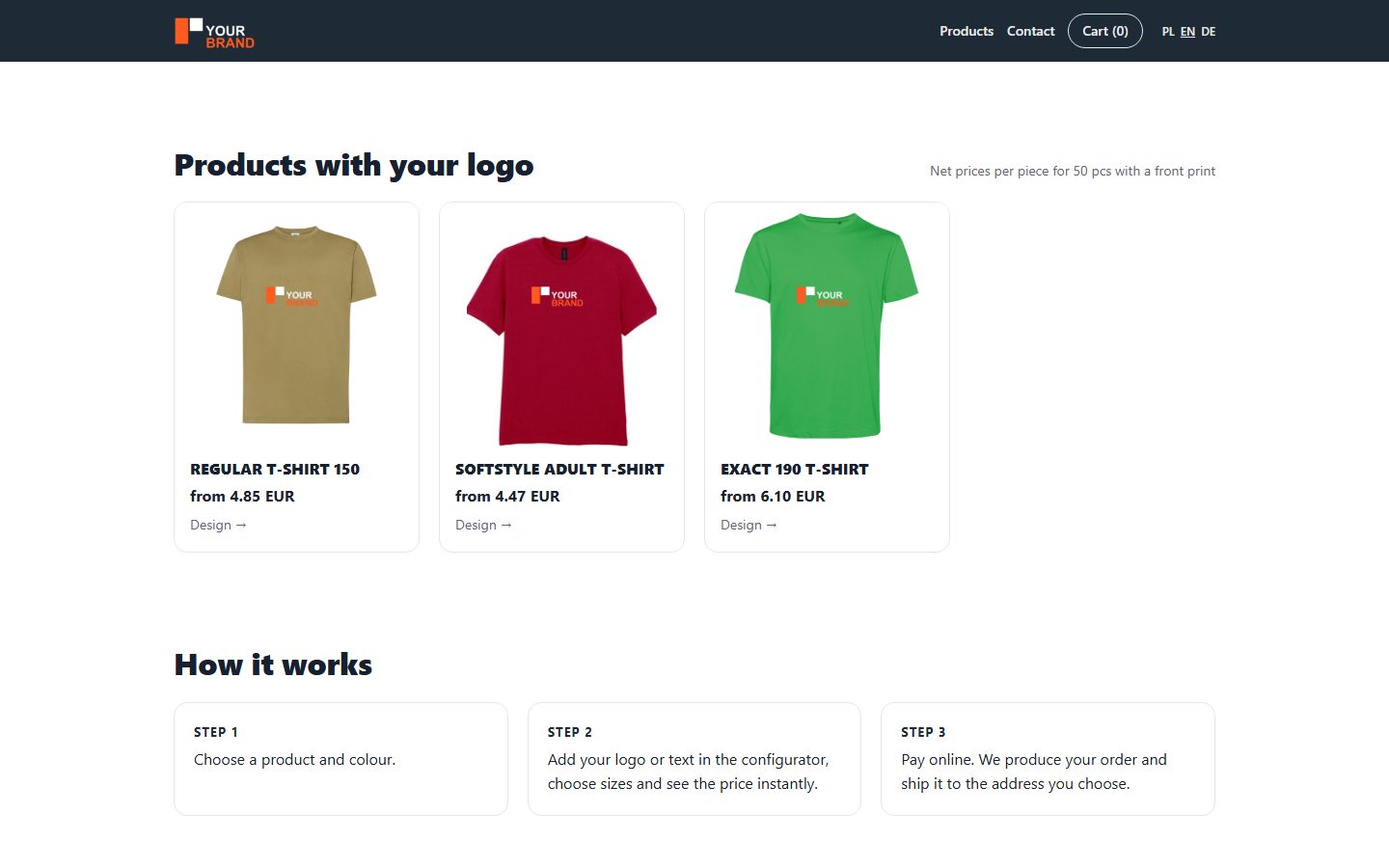 Your shop under your brand